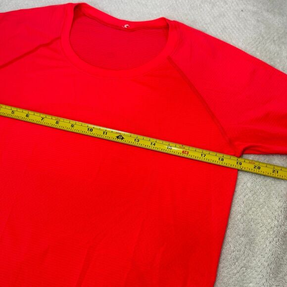 Lululemon bright red Swiftly Tech Long Sleeve top shirt size 12 - Picture 12 of 12